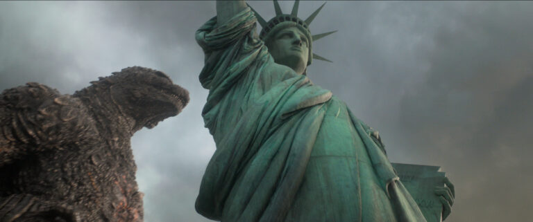Godzilla Minus Zero Teaser Screens Godzilla Before the Statue of Liberty at CinemaCon