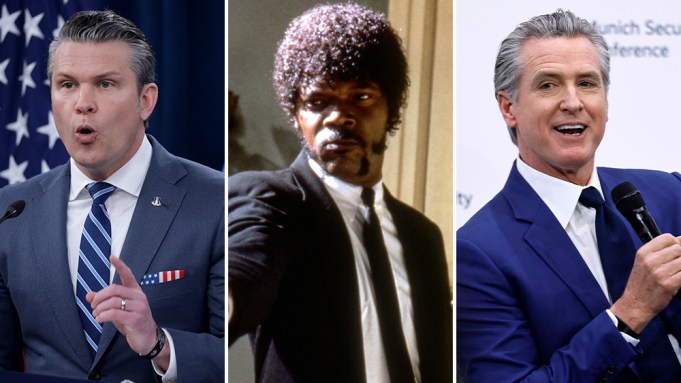 Newsom Takes Aim at Hegseth After Pulp Fiction Quip At Pentagon Ceremony